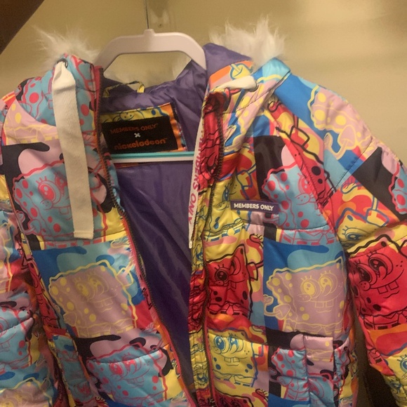 SpongeBob new members only puffer jacket - Picture 1 of 1